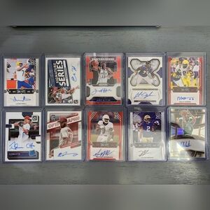 Autographed Sports Trading Cards Collection (10 Signed Cards)